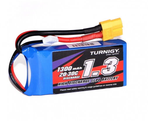 Turnigy 1300mAh 2S 20C Lipo Batterie Pack ( 1 : 18 ) XT60 f. WLToys 12427 12428
