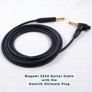 MOGAMI 2524 ULTIMATE Guitar Cable. Combined features of SILENT + TIMBRE Plugs.  - Picture 1 of 6