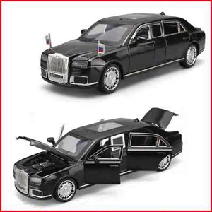 Modellino auto pressofuso lusso 1:24 Aurus Senat berlina collezione luce suono regalo - Foto 1 di 27