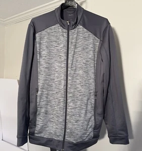 Adidas Golfjacke Herren Large Grau PureMotion Langarm Full Zip Taschen L - Bild 1 von 12