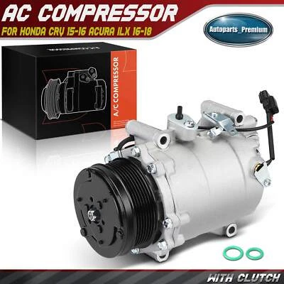 Compresor de aire acondicionado con embrague para Honda CRV 2015-2016 Acura ILX 2016-2018 L4 2,4 L Foto 1 de 4