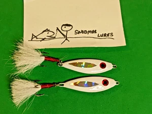Señuelos holograma blanco losa jigging de fundición de pesca SHAD de 2-1 oz pm5 - Imagen 1 de 6