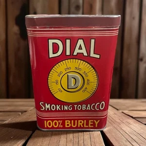 Vintage Dial Smoking Tobacco 100% Burley Pocket Tin Can Brown & Williamson - Picture 1 of 7