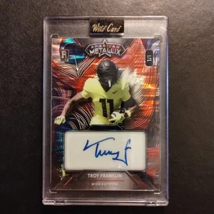 #1/1 Troy Franklin Rookie Auto Mega Fractal 2023 Wild Card Metallix Broncos - Bild 1 von 2