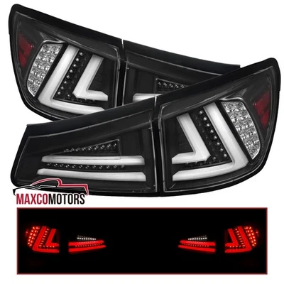 Black Tail Lights Fits 2006-2008 Lexus IS250 IS350 08-13 IS F LED Brake Lamps - Imagem 1 de 4