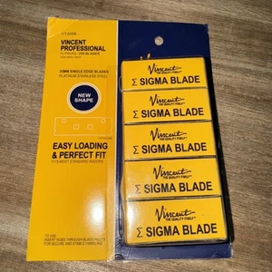 10 Packungen Vincent Professional 35 mm Einschneidige Klingen VT305B 250 rostfreie Klingen - Bild 1 von 2