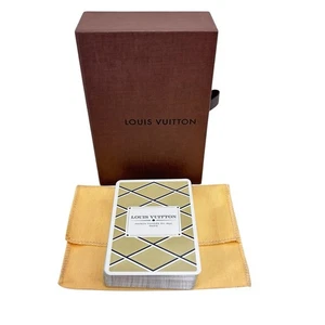 Geöffnete aber unbenutzte LOUIS VUITTON Spielkarten Trump mit Box, Softcase - Bild 1 von 9