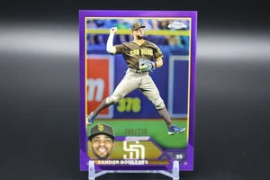 2023 Topps Chrome Baseball Xander Bogaerts #44 Purple Refractor Padres /250 - Bild 1 von 2