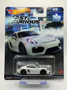 Hot Wheels 2023 Premium Fast & Furious Porsche 718 Cayman GT4 #4/5 - Picture 1 of 8