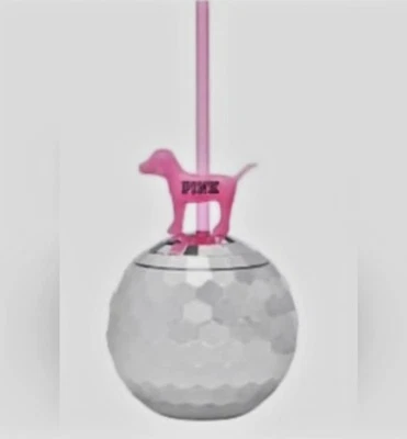 黑色 FRI $ 礼物 限量版 粉色 狗 吸管 带 迪斯科 球杯 Collecti 圣诞节 — 第 1/4 张图片