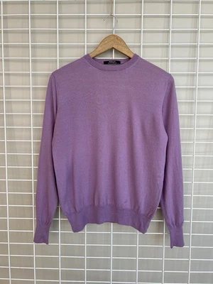 Kiton Napoli “Cashmere Nuvola” Knit Pullover Size 48 S/M Italy Lilac Sweater - Image 1 of 4