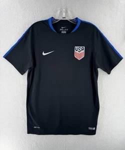 Nike USA Soccer Jersey Size M  Dri-Fit Black Red Blue USMNT National Team - Picture 1 of 12