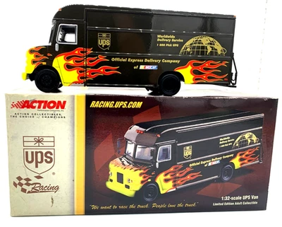 2001 Action Racing 1/32 Scale Die cast UPS Flame Van   Limited Edition    101641 - Image 1 of 4
