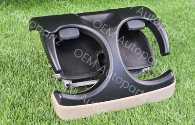 Consola central delantera genuina Lexus LS430 01-06 color beige portavasos OEM usado Foto 1 de 4