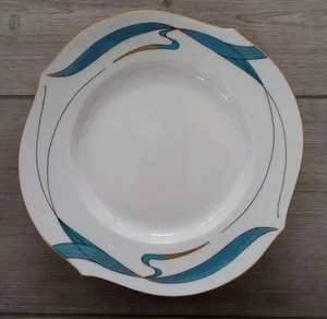 Meissen Water Birds Turquoise Salad Plate - 9" Diameter - Picture 1 of 4