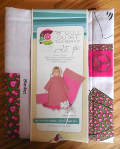 UNCUT Daisy Kingdom "Creative Cuts" Fabric Panel 18” Doll Slumber Kit: Nightgown - Picture 1 of 4