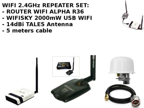 Antenna 2.4Ghz Omni Wifi Signal Receiver  Share cable with WIFISKY + Melon R658