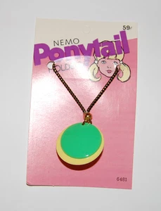 VINTAGE DEAD STOCK NEMO PONYTAIL ELASTIC ORIGINAL CARD PLASTIC DISCS • ASSORTED - Picture 1 of 6