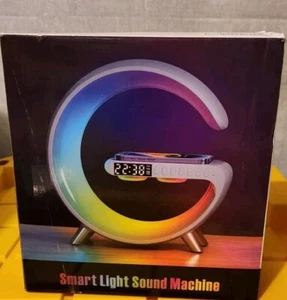 Smart Light Sound Machine Dimmable, Alarm Clock, Sleep Aid, Wireless Fast  - Picture 1 of 6