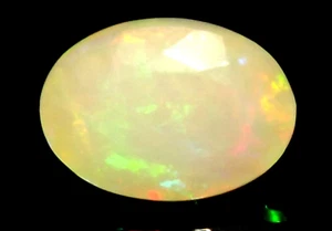 2.20 cts Ethiopian Welo Fire Opal 11 x 8 mm Oval Faceted Cut Gemstone *ocf29 - Picture 1 of 4