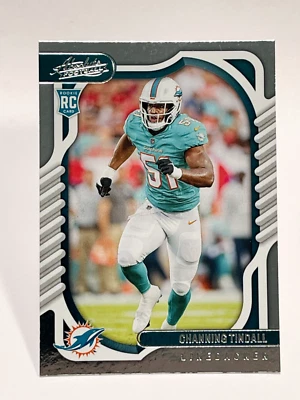 Channing Tindall 2022 Panini Absolute RC Rookie 152 Dolphins - Image 1 of 2