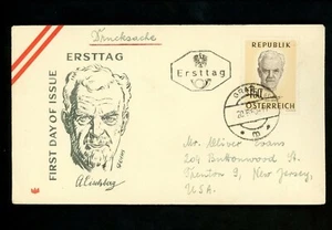 Postal History Austria FDC #653 Dr Anton Eiselsburg Medical Surgeon 1960 - Picture 1 of 2