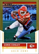 2017 Score Gold Zone #'d/50 Singles