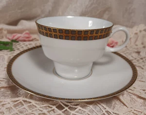 Eschenbach Bavaria Collector Tea Cup & Saucer Geometric Mid Century Styling - Picture 1 of 8