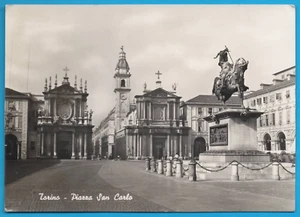 Torino Piazza San Carlo Anno 1953 FG cartolina vintage postcard postkarte MA2030 - Bild 1 von 2