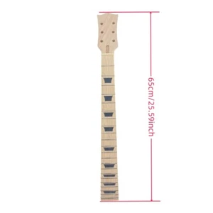 Mástil de guitarra de caoba 22 trastes 24,75 pulgadas perno de diapasón de arce en el talón - Imagen 1 de 7