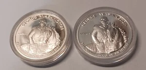 Two Silver 1982 Commemorative Washington Half Dollars - Picture 1 of 2