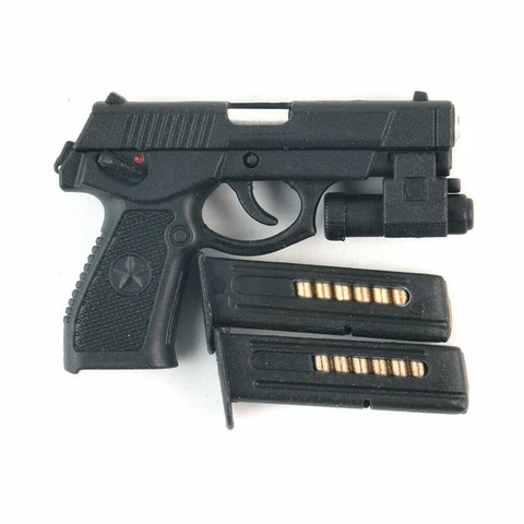 1/6 Semi-automatic QSZ92 Pistol Fit 12"Action Figure Hand Gun Weapon Model Black Cover