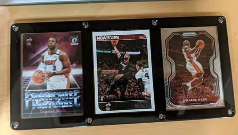 DWYANE WADE 3 CARD PLAQUE MIAMI HEAT Cover