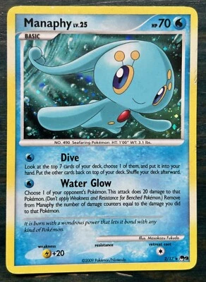 Pokémon TCG | Manaphy 2/17 | POP Series 9 | LP - Image 1 of 2