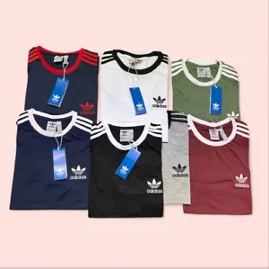 ADIDAS ORIGINALS 3 STRISCE RETRO MANICA CORTA DA UOMO - Foto 1 di 9