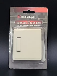 RADIO SHACK  278-2092   2-PORT SURFACE MOUNT BOX 2782092.  A3 - Picture 1 of 2