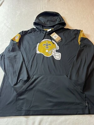 NWT New Orleans Saints Nike Dri Fit NFL Hooded Sweatshirt 3XL - Image 1 of 4