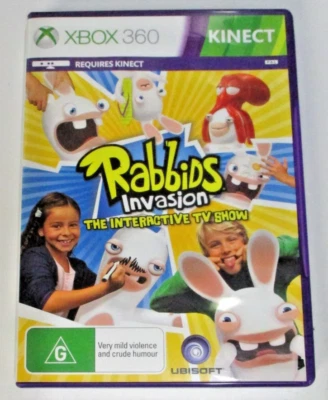 Rabbids Invasion, The Interactive TV Show - Xbox 360 Kinect - Complete - Image 1 of 3