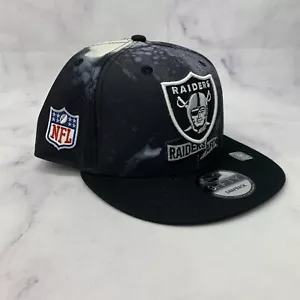Cappello Snapback New Era Raiders Ink Dye 9FIFTY - Nero - Foto 1 di 9