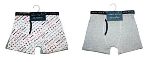 Tommy Hilfiger BOYS 2-Pk. Modern Essentials Boxer Briefs Size L 12-14 Gray Navy - Picture 1 of 8
