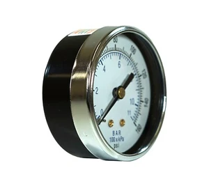Dry Center Back Mount Manometer mit 2,5" Dial, 0-160 PSI, 1/4" Male NPT - Bild 1 von 8