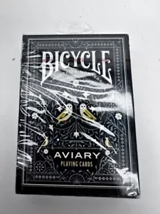 Bicycle Playing Cards AVIARY TEAL Deck Custom Owl Face & Suit Vintage Floral - Picture 1 of 6