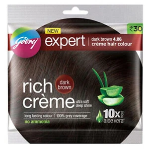 Godrej dunkelbraun Expert reichhaltige Creme 4,06 Haarfarbe 20ml + 20gm Beutel - Bild 1 von 3