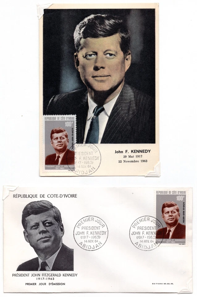 GOLD COAST MALI & MAURITANIA 1963 JOHN KENNEDY MEMORIALS COLLECTION ON 10 PAGES - Image 1 of 4