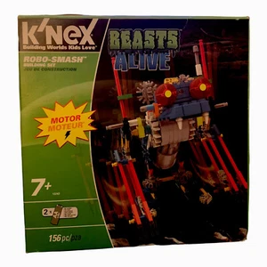 K'NEX Robo-Smash Building Set Beasts Alive 156 Pieces Motorized NEW Open Box - Picture 1 of 6