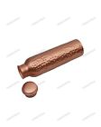 New Ayurvedic Vessel Hammered Copper Water Bottle 31 Oz Extra Large - A Leak Pro