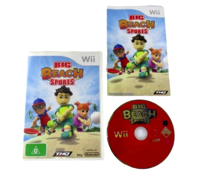 Big Beach Sports Wii Game G PAL R4 2008 THQ + Manual Tested - Image 1 of 4