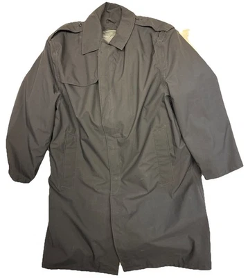 NWOT Blauer Long Overcoat Goretex Thermolite Mens 44R Black Lined - Image 1 of 4