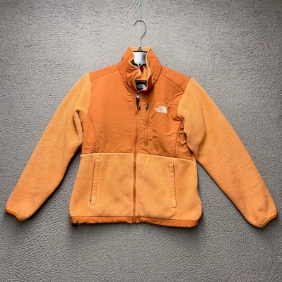 The North Face Denali Jacket Womens Small Orange Fleece Zipper Pockets Polartec - Image 1 of 4