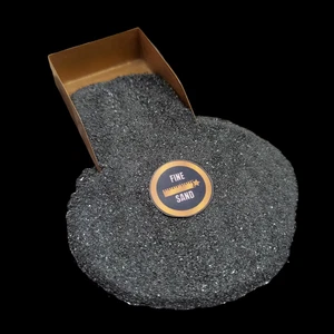 Polvo de polvo fino triturado de piedras preciosas de carborundo para masaje carpintería resina arte - Imagen 1 de 5